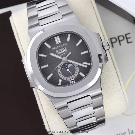 patek philippe nautilus ref 5726 1a-001 stainless steel face|Patek Philippe blue dial.